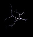 Electric discharge on a black background - 3. Electric shock, lightning, tesla.