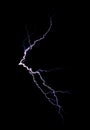 Electric discharge on a black background - 4. Electric shock, lightning, tesla.