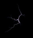 Electric discharge on a black background - 2. Electric shock, lightning, tesla.