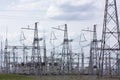 Electric distributive station Royalty Free Stock Photo