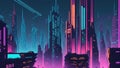 Electric Dreamscape- Generated using AI Technology