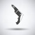 Electric drill icon Royalty Free Stock Photo