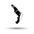 Electric drill icon Royalty Free Stock Photo