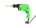 Electric drill Isolate on wihte