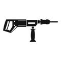 Electric drill, perforator icon simple Royalty Free Stock Photo