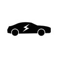 Electric eco-friendly car icon