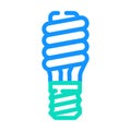 electric economy lamp color icon vector illustration