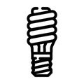 electric economy lamp line icon vector illustration