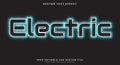 Electric editable text effect Template Royalty Free Stock Photo