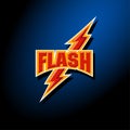 Electric energy logo. Letters with flash lightning bolt. Lightning icon. Royalty Free Stock Photo
