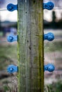 Electric fence contact points