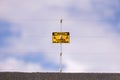 electric fence danger sign Royalty Free Stock Photo