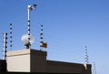 Electric Fence and Security Camera Atop Boundary Wall