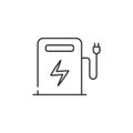 Electric filling station icon. Simple element illustration. Electric filling station symbol design from Ecology collection set. Ca