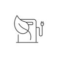 Electric filling station icon. Simple element illustration. Electric filling station symbol design from Ecology collection set. Ca