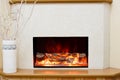 Electric fireplace Royalty Free Stock Photo