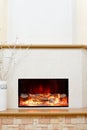 Electric fireplace Royalty Free Stock Photo