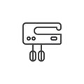 Electric food mixer outline icon