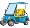 Electric golf cart Royalty Free Stock Photo