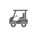 electric golf cart icon. Element of simple transport icon. Premium quality graphic design icon. Signs and symbols collection icon