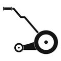 Electric grass cutter icon, simple style