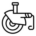 Electric grinding machine icon, outline style