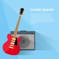 Electric Guitar Amplifier Combo Rock Music Royalty Free Stock Photo