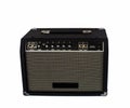 The Electric guitar amplifier on isolated Royalty Free Stock Photo