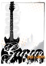 Electric guitar background Royalty Free Stock Photo