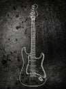 Electric guitar background Royalty Free Stock Photo