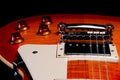 Electric guitar body with knobs Royalty Free Stock Photo