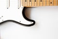 Electric guitar body part close up Royalty Free Stock Photo