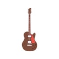 electric guitar brown color instrument icon