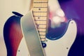Electric guitar close up detail Royalty Free Stock Photo