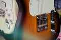 electric guitar close up detail Royalty Free Stock Photo