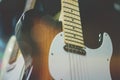 electric guitar close up detail Royalty Free Stock Photo