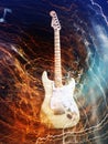 Electric guitar concept Royalty Free Stock Photo