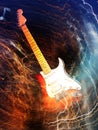 Electric guitar concept Royalty Free Stock Photo