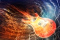 Electric guitar concept Royalty Free Stock Photo