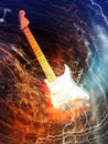 Electric guitar concept Royalty Free Stock Photo