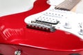 Electric guitar detail closeup