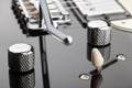 electric guitar electronics Royalty Free Stock Photo