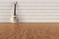 An electric Guitar in an empty room Royalty Free Stock Photo