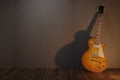 Electric guitar in the empty room Royalty Free Stock Photo