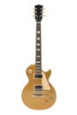 Electric Guitar (Gibson Les Paul Gold Top) Royalty Free Stock Photo