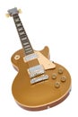 Electric Guitar (Gibson Les Paul Gold Top) Royalty Free Stock Photo