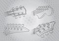 Electric Guitar Head Royalty Free Stock Photo