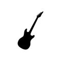 Electric guitar icon vector set. acoustic illustration sign collection. audio symbol. music logo.