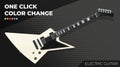 Electric Guitar. Isolated and Layered Object, Easy Color Change