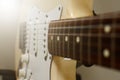 Electric guitar macro abstract Royalty Free Stock Photo